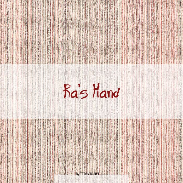 Ra's Hand example